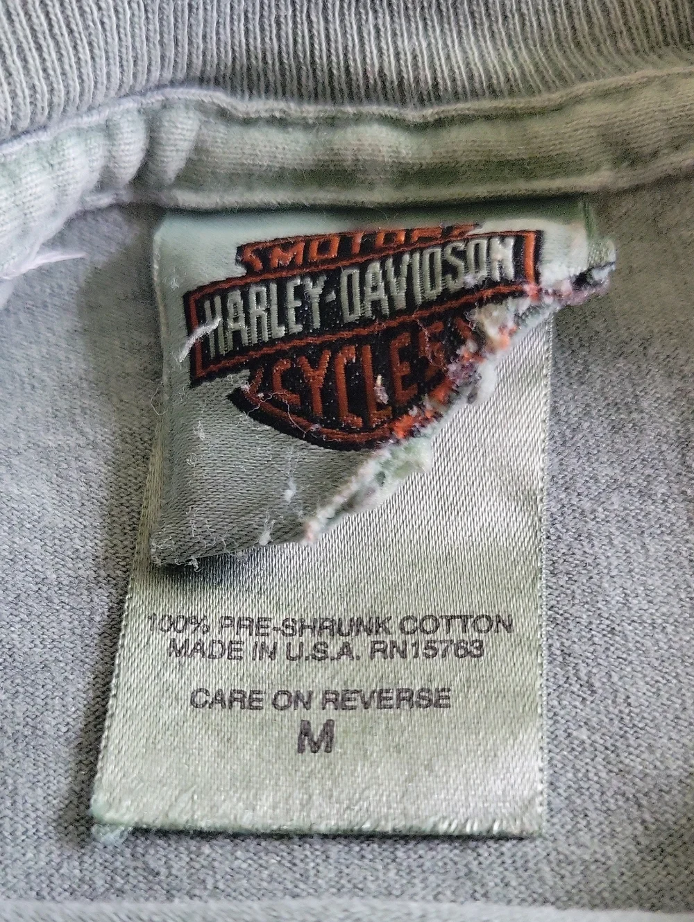 Harley-Davidson T-Shirt Medium Green Vintage